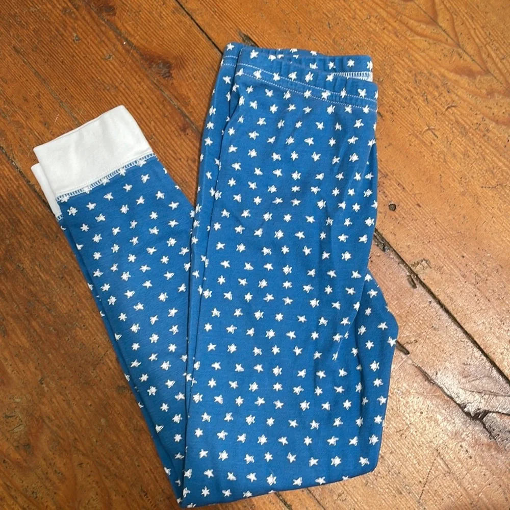 Roberta roller rabbit cotton pajama bottoms size 8 years blue w white stars